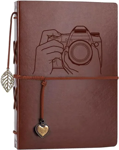 Miniatura 8 de Álbum de fotos de 4 x 6 pulgadas, 160 fotos, álbumes de fotos de cuero con espacio de escritura con 30 papeles de escritura, viajes, familia, boda