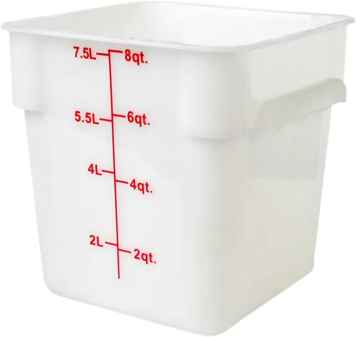Miniatura 8 de Thunder Group PLSFT002PC Contenedor de almacenamiento de alimentos cuadrado de 2 cuartos de galón