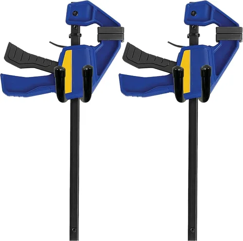 Paquete de 2 ganchos de abrazadera de barra, clip de almacenamiento de pared, soporte de abrazadera, sostiene cualquier tamaño, se dobla para varios