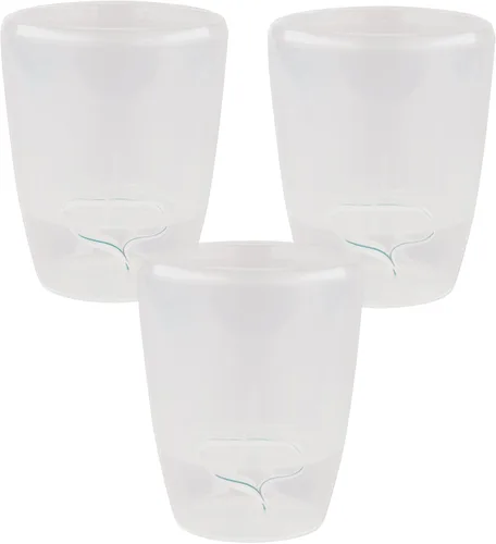 Miniatura 7 de DECOPOTS - Juego de 3 macetas de orquídeas de riego automático - Maceta absorbente para flores - Indicador de nivel de agua (juego de 3) - 4.9