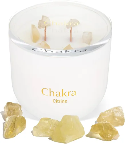 Miniatura 13 de Vela de cristal de cuarzo rosa, cera de soja de 12 onzas para aromaterapia para meditación y alivio del estrés, mechas de madera agrietada duales, 6