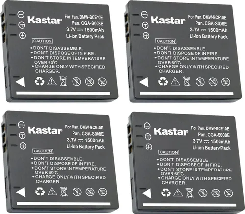 Miniatura 6 de Kastar Paquete de 2 baterías de repuesto DMW-BCE10/CGA-S008 para Panasonic Lumix DMC-FS20 DMC-FS20EG-K DMC-FS20EG-S DMC-FS20GK DMC-FS20K DMC-FS20P