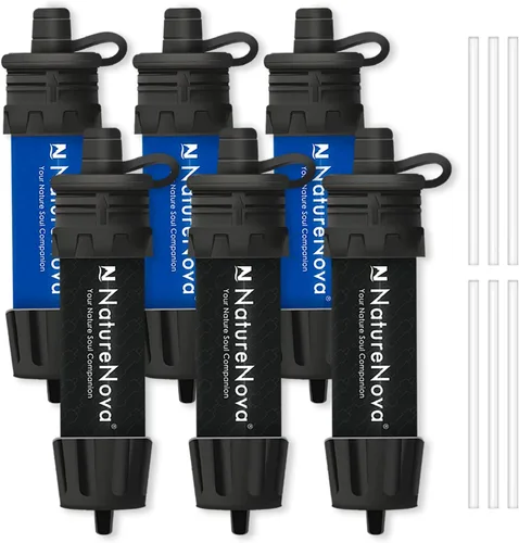 Miniatura 9 de Mini Filtro de Agua NatureNova Sistema Portátil de Filtración de Agua de Emergencia para Senderismo, Camping, Popote, Equipo de Supervivencia
