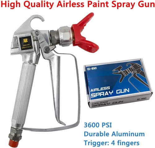 Miniatura 4 de Pistola de pulverización de pintura sin aire con protector de boquilla para pulverizador de bomba 3600PSI Pistola de pulverización de alta presión