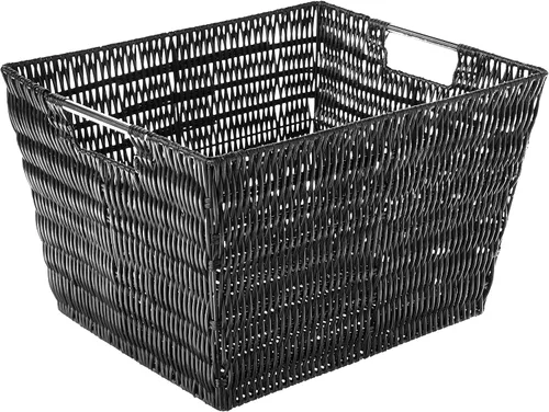 Miniatura 10 de Whitmor Rattique - Canasto para estante pequeño, gris