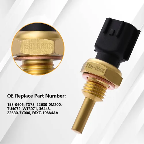 Miniatura 2 de Sensor de temperatura del refrigerante 158-0606 22630-0M200 22630-7Y000 TX78 compatible con Infiniti EX35 FX45 G20 25 37 I30 M56 Q50 60 70 QX80