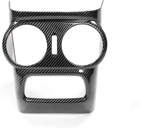 Miniatura 2 de YOUTOOCAR Cubierta de ventilación trasera de CA con patrón de fibra de carbono compatible con accesorios Kia Stinger 2018-2023