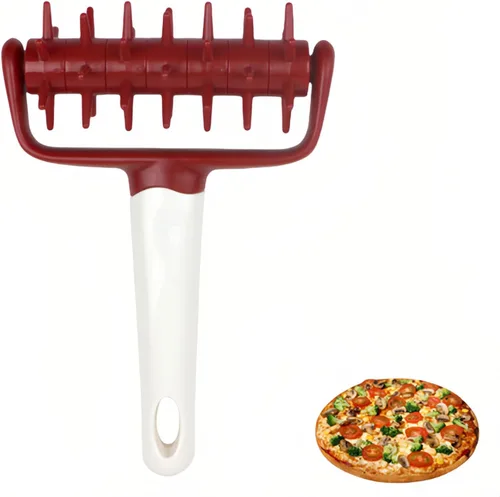 Docker de masa de pizza, Docker de masa, mata burbujas, ahorro de tiempo, rodillo de masa de pizza, amasador de masa, rodillo de pizza para el Rojo