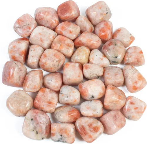 Miniatura 16 de Crocon Piedra lunar arcoíris de 1 libra, piedras y cristales a granel de más de 2000 quilates, kit de cristal natural para curación de Reiki pulido