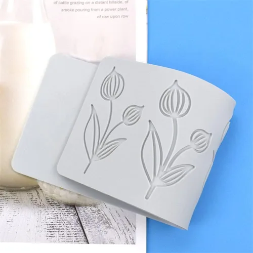 Miniatura 4 de TUKE Molde de silicona de flor de tulipán 3D para hornear fondant de encaje almohadilla de pastel de silicona molde de pastel de fondant moldes