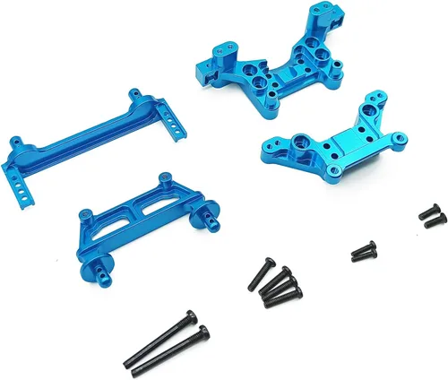 2 piezas de montaje de choque de metal delantero y trasero, piezas de actualización de automóvil a control remoto, 16170 16180, para Hyper Go H16BM