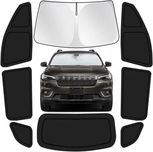 Miniatura 23 de para Toyota 4Runner 2010-2024, juego de 8 protectores solares para ventanas de coche, privacidad para parabrisas delantero, laterales y traseros