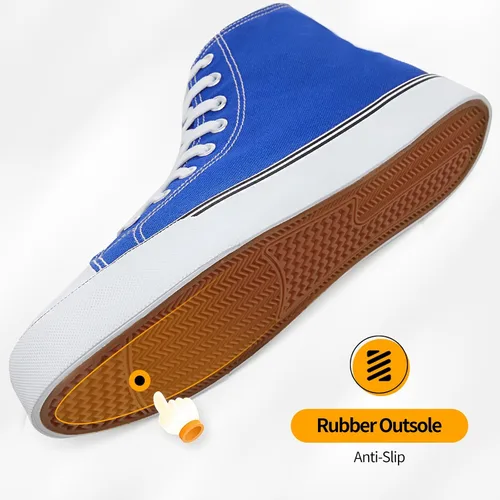 Miniatura 62 de ZGR Tenis de lona para hombre, con cordones, clásicos, casuales, para caminar