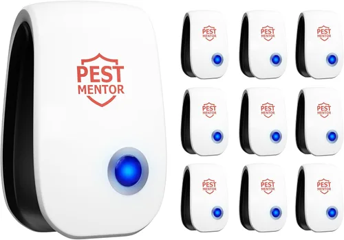 Repelente ultrasónico de plagas, paquete de 10 unidades, enchufe electrónico para roedores, mosquitos, cucarachas, arañas, hormigas, dispositivo de