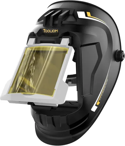 Miniatura 14 de TOOLIOM Casco de soldadura abatible 3.64 x 1.67 pulgadas con máscara de soldadura auto oscurecimiento estilo concha y capucha de soldadura