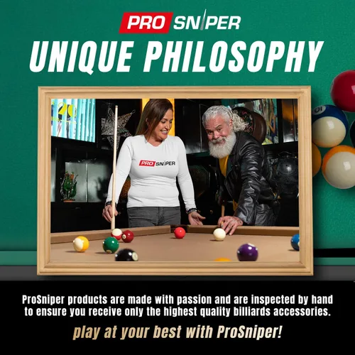 Miniatura 8 de Prosniper Premium Pool Sticks Set of 4 58-Inch, 19-Oz Canadian Ashwood Pool Cue with Low-Deflection Shaft & 4 Extra Chalks Pro-Grade Billiard