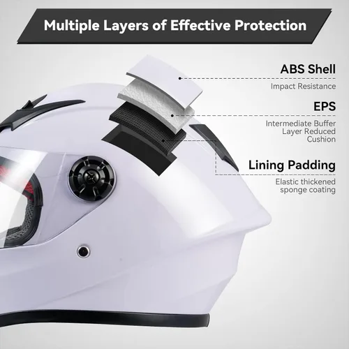 Miniatura 4 de Casco de motocicleta para niños, casco de cara completa para jóvenes, casco ligero aprobado por DOT para motocross, ATV, todoterreno, cascos
