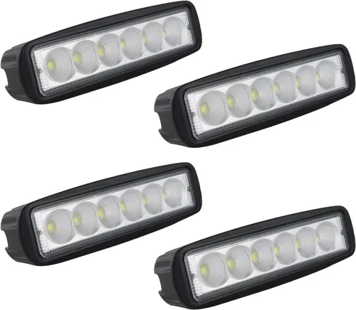 Miniatura 15 de Willpower 2 piezas de 27 W de 2200 lm, barra de luz de trabajo LED redonda, lámpara de conducción de haz puntual para todoterreno, SUV, barco, Jeep