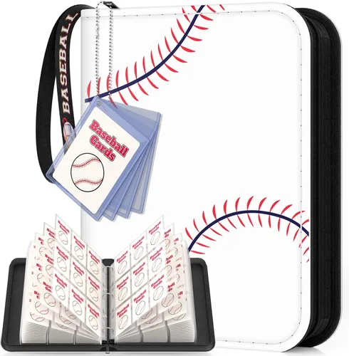 Miniatura 15 de Mlikero Carpeta de Tarjetas de Béisbol de 440 Bolsillos, Carpeta de Tarjetas Coleccionables con Diseño de Exhibición de Tarjetas, Portador