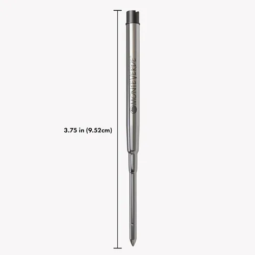 Miniatura 3 de Monteverde Recambio de bolígrafo de gel sin tapa para adaptarse a bolígrafos Sheaffer, punta fina, negro, 2 por paquete (S422BK)
