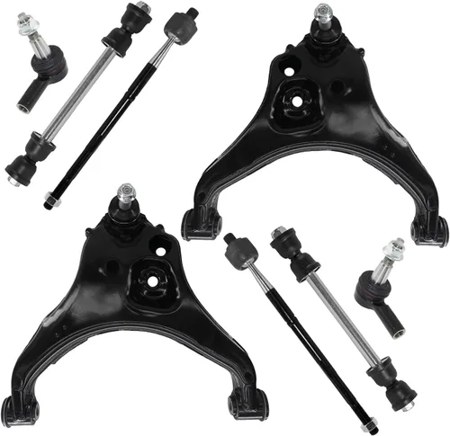 Miniatura 233 de Detroit Axle - Kit de brazos de control de extremo delantero de 8 piezas para Dodge Dakota 00-04, Durango 00-03, 4 brazos de control superior e