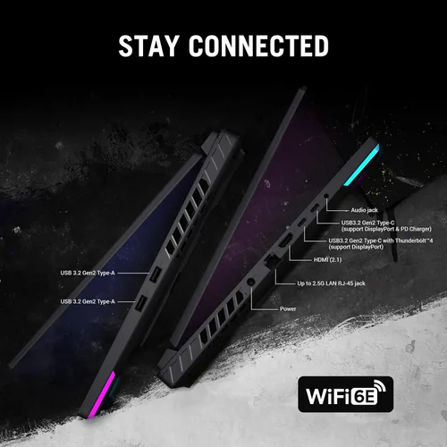 Miniatura 9 de Laptop gamer ASUS ROG Strix G16, pantalla de 165Hz, NVIDIA® GeForce RTX™ 4060, Intel Core i7-13650HX, 16GB DDR5, SSD PCIe Gen4 de 1TB, Wi-Fi 6E