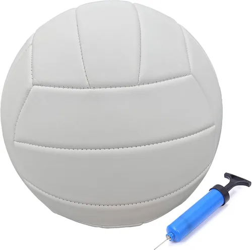 ABAJI Voleibol tamaño oficial PVC más grueso color puro con bomba impermeable diseño anti-explosión práctica de entrenamiento interior al aire libre