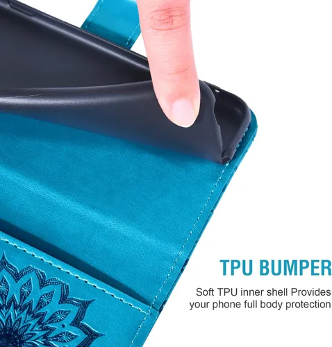 Miniatura 7 de Asuwish Funda de teléfono para Samsung Galaxy Z Fold 4 5G 2022 cartera y girasol de cuero delgado con tapa para tarjetero, accesorios para celda