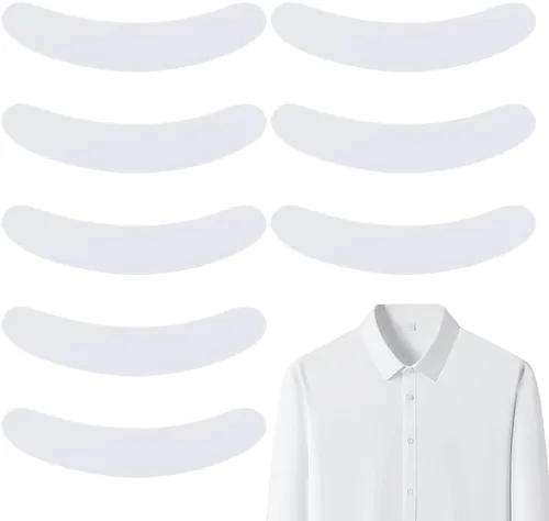 Miniatura 6 de White Tab Collar Replacement for Clergy Shirt Collar Card Accessory Plastic Tab Collar Inserts for Priest Shirt