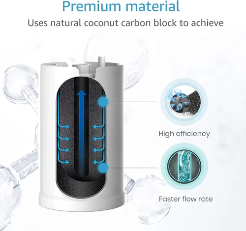 Miniatura 3 de AQUACREST WFFMC303X - Filtro de agua para grifo, repuesto para DuPont® FMC303X, WFFMC300X cartucho de filtración de agua para montaje en grifo, 200