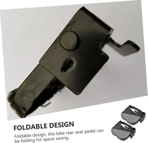 Miniatura 9 de VANZACK 1 par de pedales plegables reposapiés bicicleta reposapiés bicicleta asiento niños bicicleta para niños+bicicletas pedales de asiento