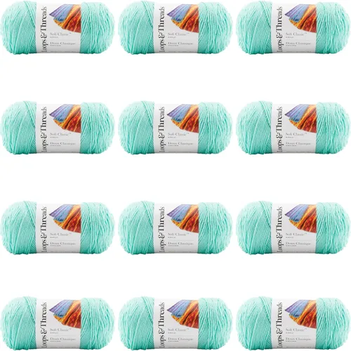 Miniatura 19 de MICHAELS Paquete de 12: Hilo sólido Soft Classic™ de Loops & Threads®