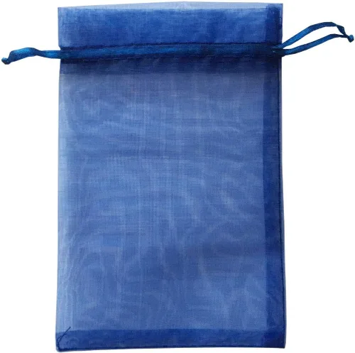 Miniatura 11 de 50 bolsas de papel de regalo de 4 x 6 pulgadas, tela de tul transparente de organza, bolsa de cordón blanco para baby shower, fiesta de cumpleaños