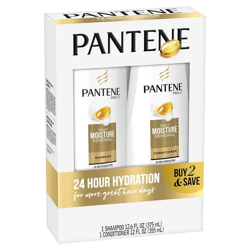 Miniatura 3 de Pantene Daily Moisture Renewal Duo set, champú de 12.6 onzas y acondicionador de 12 onzas