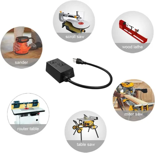 Miniatura 6 de Interruptor automático de vacío para herramientas eléctricas, tecnología única de detección de corriente de Etoolcity para retrasar el encendido