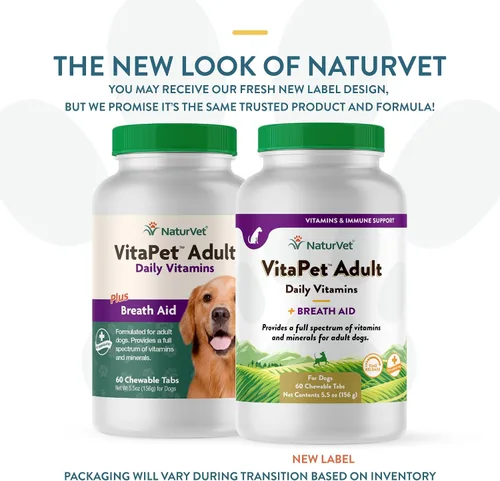 Miniatura 2 de NaturVet VitaPet Vitaminas diarias para perros con ayuda respiratoria – Incluye espectro completo de vitaminas, minerales, ácidos grasos omega-6