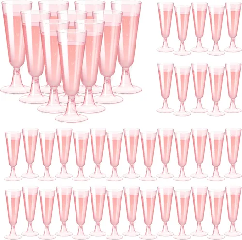 Miniatura 11 de SUREHOME - Copas de champán de plástico transparente desechables, copas irrompibles para bar, baby shower, cumpleaños y fiestas, paquete de 100 copas