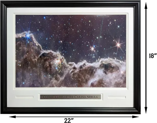Miniatura 2 de Acantilados cósmicos de la nebulosa Carina - Telescopio James Webb - Colección de arte - Foto enmarcada