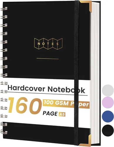 Miniatura 11 de Yoment Cuaderno de espiral de 8.5 x 11 pulgadas, cuadernos de tapa dura A4 para el trabajo, cuaderno con rayas universitarias, diario, cuadernos