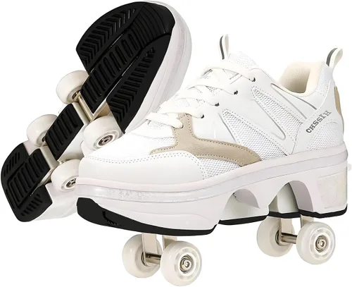 Miniatura 8 de CHSSIH Zapatos de Patines con Ruedas para Niñas, Niños, Mujeres, Hombres y Adultos – Zapatos Retráctiles con Ruedas Zapatos de Patinaje con Ruedas