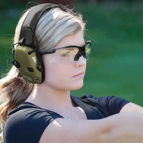 Miniatura 6 de Xaegistac Gafas de disparo con estuche Gafas de seguridad antivaho para cazadores para adultos Transparente