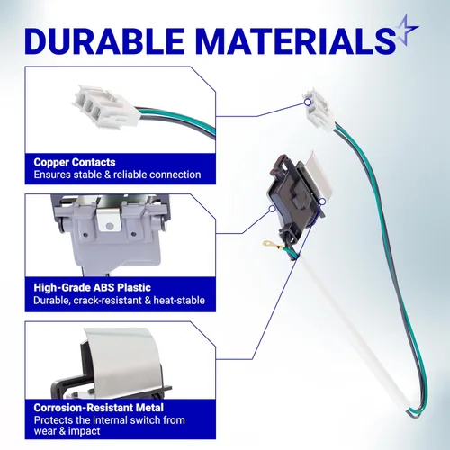 Miniatura 4 de BlueStars Interruptor de tapa de lavadora ultraduradero 3949238 - Compatible con lavadoras Whirlpool y Kenmore - Durabilidad mejorada con escudo