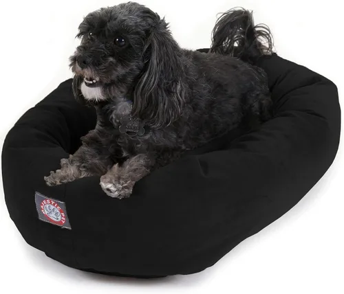 Miniatura 41 de Majestic Pet Cama para Perros Grandes Lavable de 40 Pulgadas, Mueble Ortopédico en Forma de Donut para Perros Grandes, Almohadilla y Alfombra de Gris