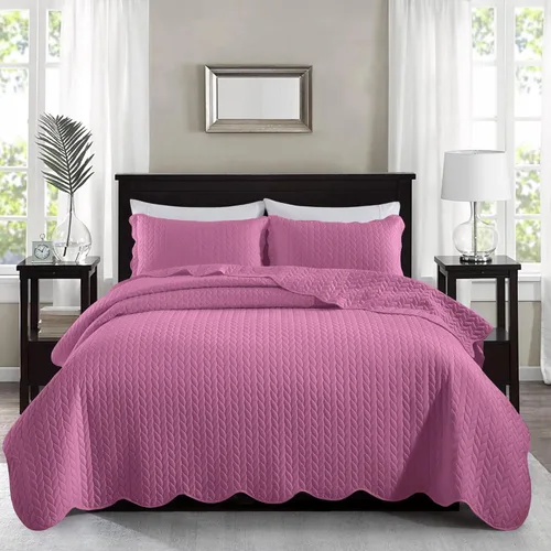 Miniatura 76 de MOONLIGHT20015 Paquete de 8 Colchas Tamaño King para Cama (106" x 96") - Venta al Por Mayor para Hoteles, Dormitorios de Huéspedes y Airbnbs - Gris