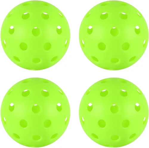 Miniatura 9 de 4/6/12/20/50/100 bolas de pickleball, bolas de pickleball de 40 agujeros para exteriores, juego de bolas de pepinillo espaciadas de precisión de 100