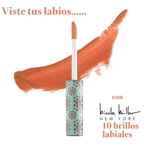 Miniatura 5 de Nicole Miller - Colección de brillos de labios brillantes para mujeres y niñas, juego de colores de larga duración con ricos colores variados, rosa