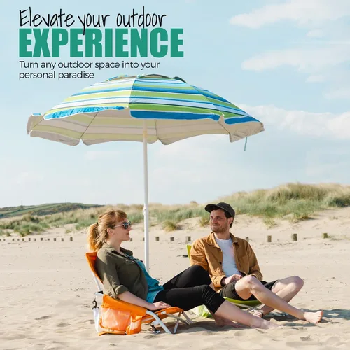 Miniatura 3 de SUNNYFEEL Silla de playa baja plegable para adultos, sillas de camping de playa ligeras portátiles con soporte para tazas, reposabrazos, silla