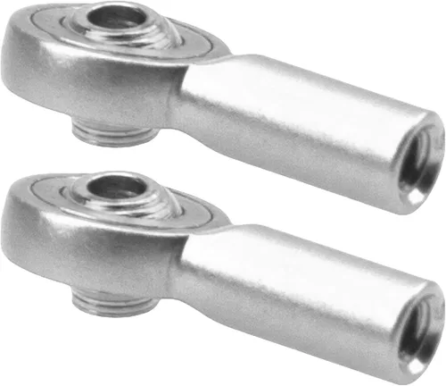 Miniatura 4 de Paquete de 10 varillas de acoplamiento de aluminio M2, rótula M2.0 de 0.59 pulgadas, soporte de cabeza de bola compatible con Tamiya Mini 4WD HSP