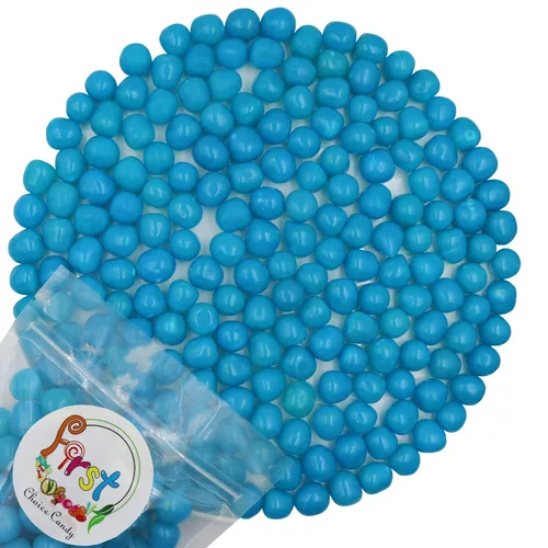 Bolas de caramelo masticable con sabor a fruta ácida (frambuesa azul, 1 libra)