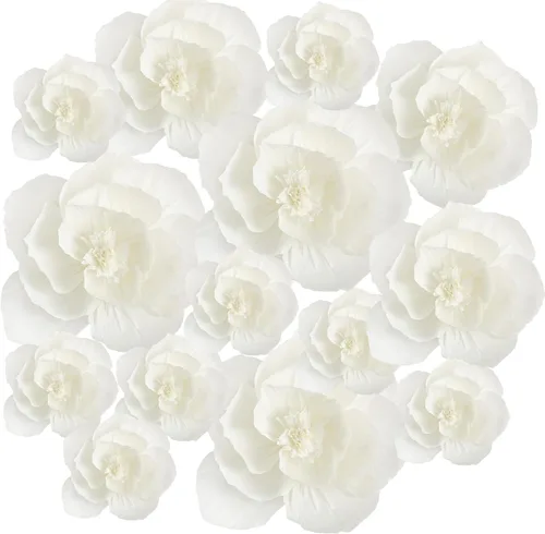 Miniatura 8 de TaoBary 18 flores de papel mexicanas para fiesta, crepé, flores de papel para carnaval, decoraciones de fiesta mexicana para bodas, cumpleaños